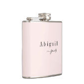 ミニマリエレガントスト·スクリプトパーソナライズされた名 フラスク (右)