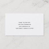 ミニマリエレガントストQRコード白黒 名刺 (裏面)