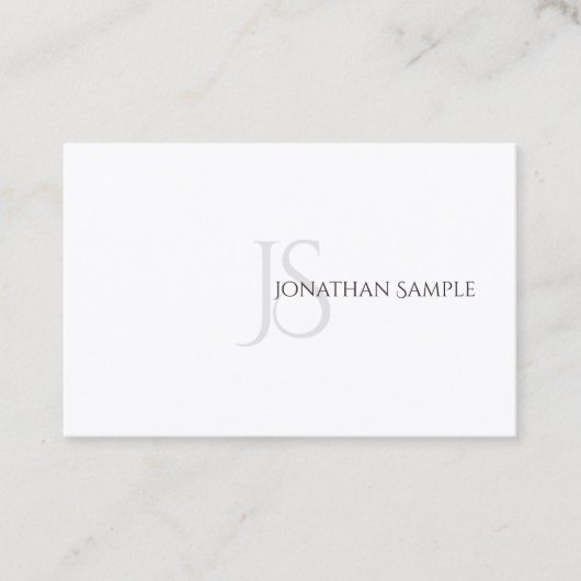 ミニマリエレガントスモダントテンプレート 名刺 (正面)