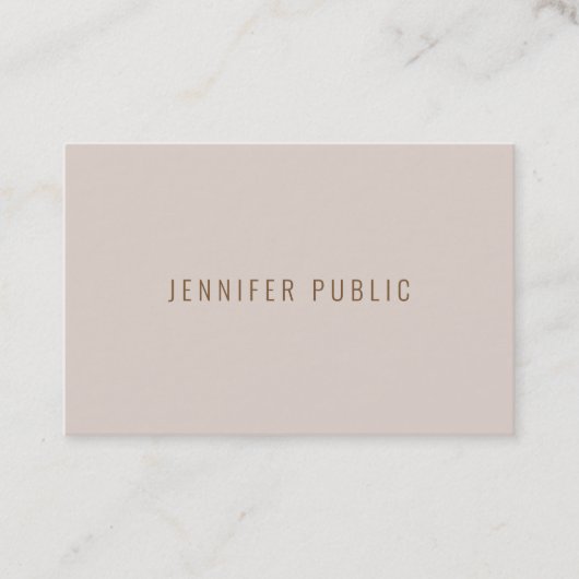 ミニマリエレガントスモダンプロフェッショナルテンプレート 名刺 (正面)