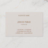 ミニマリエレガントスモダンプロフェッショナルテンプレート 名刺 (裏面)