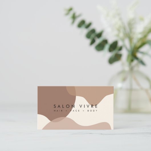 ミニマリオーガニックスト図形ロイヤリティカード 名刺 (スタンド正面)