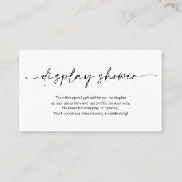 ミニマリカジュアルストの黒いインクペン、ディスプレイシャワー エンクロージャーカード