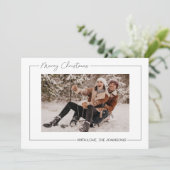 ミニマリシックのクリスマスカード 招待状 (スタンド正面)