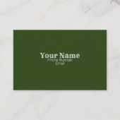 ミニマリシンプルスクラシックト自然名刺 名刺 (裏面)