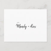 ミニマリシンプルストのが私のメイドになる インビテーションポストカード (裏面)