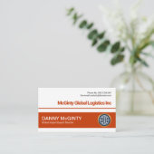 ミニマリシンプルストの線ブロック層CEO創始者  名刺 (スタンド正面)