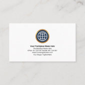 ミニマリシンプルストの線ブロック層CEO創始者  名刺 (裏面)