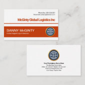 ミニマリシンプルストの線ブロック層CEO創始者  名刺 (正面/裏面)