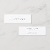 ミニマリシンプルストエレガントデザインテンプレート スキニー名刺 (正面/裏面)