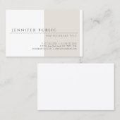 ミニマリシンプルストエレガントデザインテンプレート 名刺 (正面/裏面)