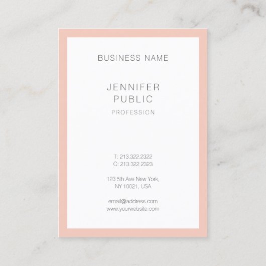 ミニマリシンプルストテンプレート 名刺 (裏面)