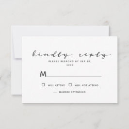 ミニマリシンプルストモダン記念追悼回答 出欠カード