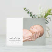 ミニマリシンプルスト誕生の発表 招待状 (スタンド正面)