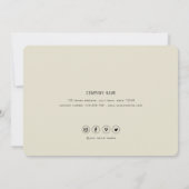 ミニマリシンプルスト・サンキューカード サンキューカード (裏面)