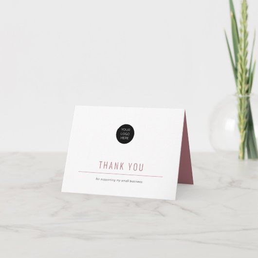 ミニマリシンプルスト – ビジネスサンキューカード サンキューカード (正面)