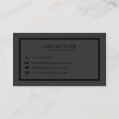 ミニマリシンプルスト·ブラック|名刺 名刺 (裏面)