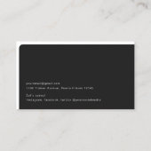 ミニマリシンプルストQRコードプロフェッショナル  名刺 (裏面)