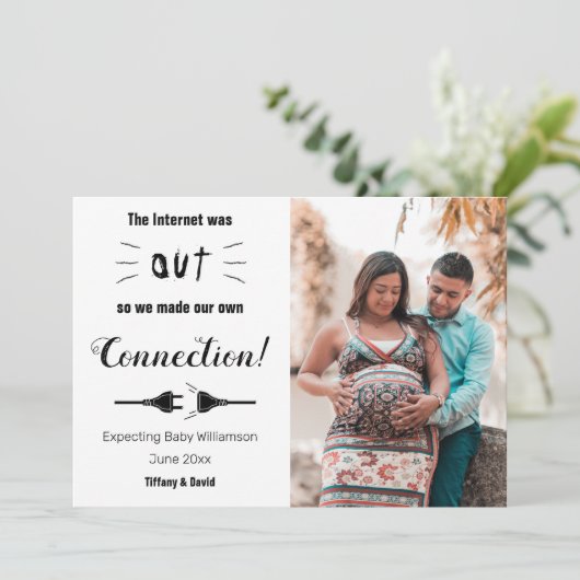 ミニマリスおもしろいトが妊娠をつながり 案内状 (スタンド正面)