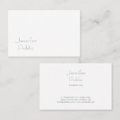 ミニマリスエレガントトモダンプロフェッショナルテンプレート 名刺 (正面/裏面)