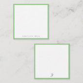 ミニマリスエレガントト·モノグラモダンムテンプレート ノートカード (正面/裏面)