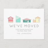 ミニマリスカラフルトハウス引っ越しアナウンス 案内ポストカード (正面)