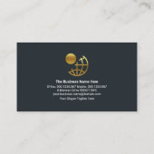 ミニマリスクールトジェット機航空パイロット 名刺 (裏面)