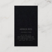 ミニマリスグレーブラックグレープロフェッショナルコンサルティング 名刺 (裏面)