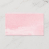 ミニマリスシンプルトピンク白黒おむつラッフル エンクロージャーカード (裏面)