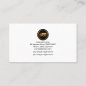 ミニマリスシンプルトホワイトトラック輸送 名刺 (裏面)