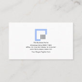 ミニマリスシンプルト二重線エンジニアリング 名刺 (裏面)