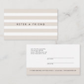 ミニマリスストライプトがフレンドカードを参照 名刺 (正面/裏面)