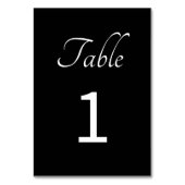 ミニマリスティック:ブラック テーブルナンバー (裏面)