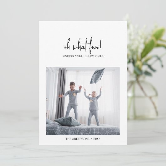 ミニマリストああ何おもしろいクリスマス シーズンカード (スタンド正面)