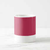 ミニマリストあなたの名前をパーソナライズ赤マゼンタ コーヒーマグカップ (中央)