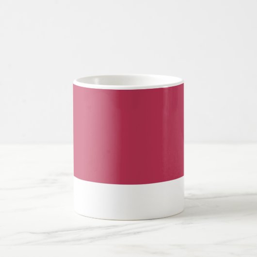 ミニマリストあなたの名前をパーソナライズ赤マゼンタ コーヒーマグカップ (中央)