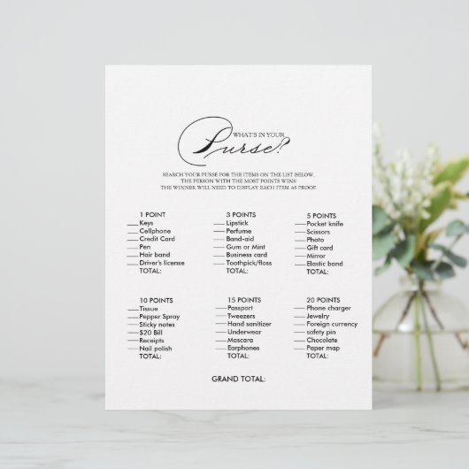 ミニマリストあなたの財布のブライダルシャワーゲーム (スタンド正面)