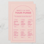 ミニマリストあなたの財布のブライダルシャワーゲーム (正面/裏面)