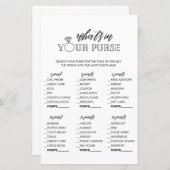 ミニマリストあなたの財布のブライダルシャワーゲーム (正面/裏面)