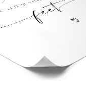 ミニマリストあなたの踊り足 ポスター (角)