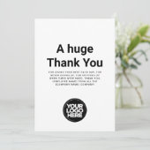 ミニマリストありがとうあらゆる色鑑賞用カード 招待状 (スタンド正面)