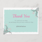 ミニマリストありがとうはがき ポストカード (正面)