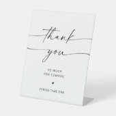 ミニマリストありがとうサイン 台座サイン (正面)