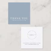 ミニマリストありがとうスクエア名刺 スクエア名刺 (正面/裏面)