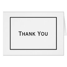 ミニマリストありがとうブラック&ホワイト結婚式パーティー