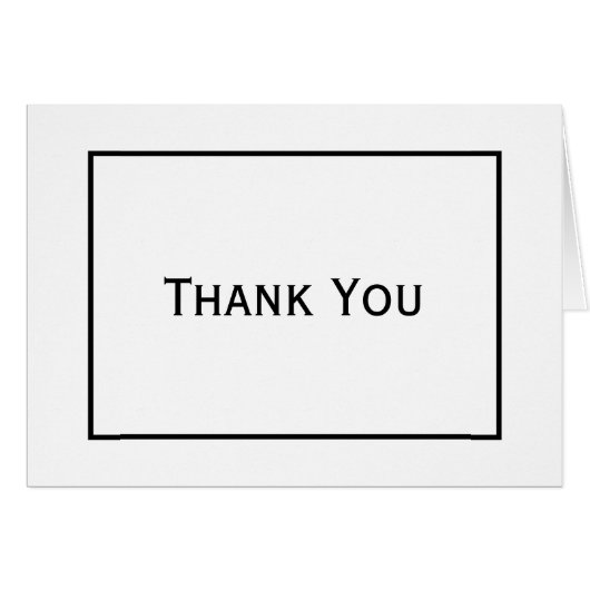 ミニマリストありがとうブラック&ホワイト結婚式パーティー (正面横)