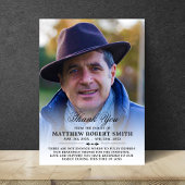 ミニマリストありがとう悔やみや弔慰葬儀PHOTO サンキューカード