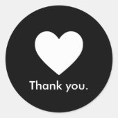 ミニマリストありがとう製品パッケージのシール ラウンドシール (正面)