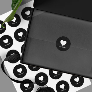 ミニマリストありがとう製品パッケージのシール ラウンドシール