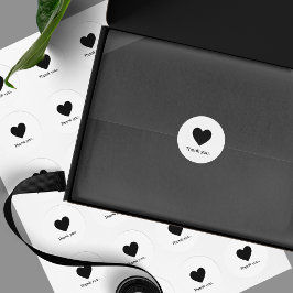 ミニマリストありがとう製品パッケージのシール ラウンドシール